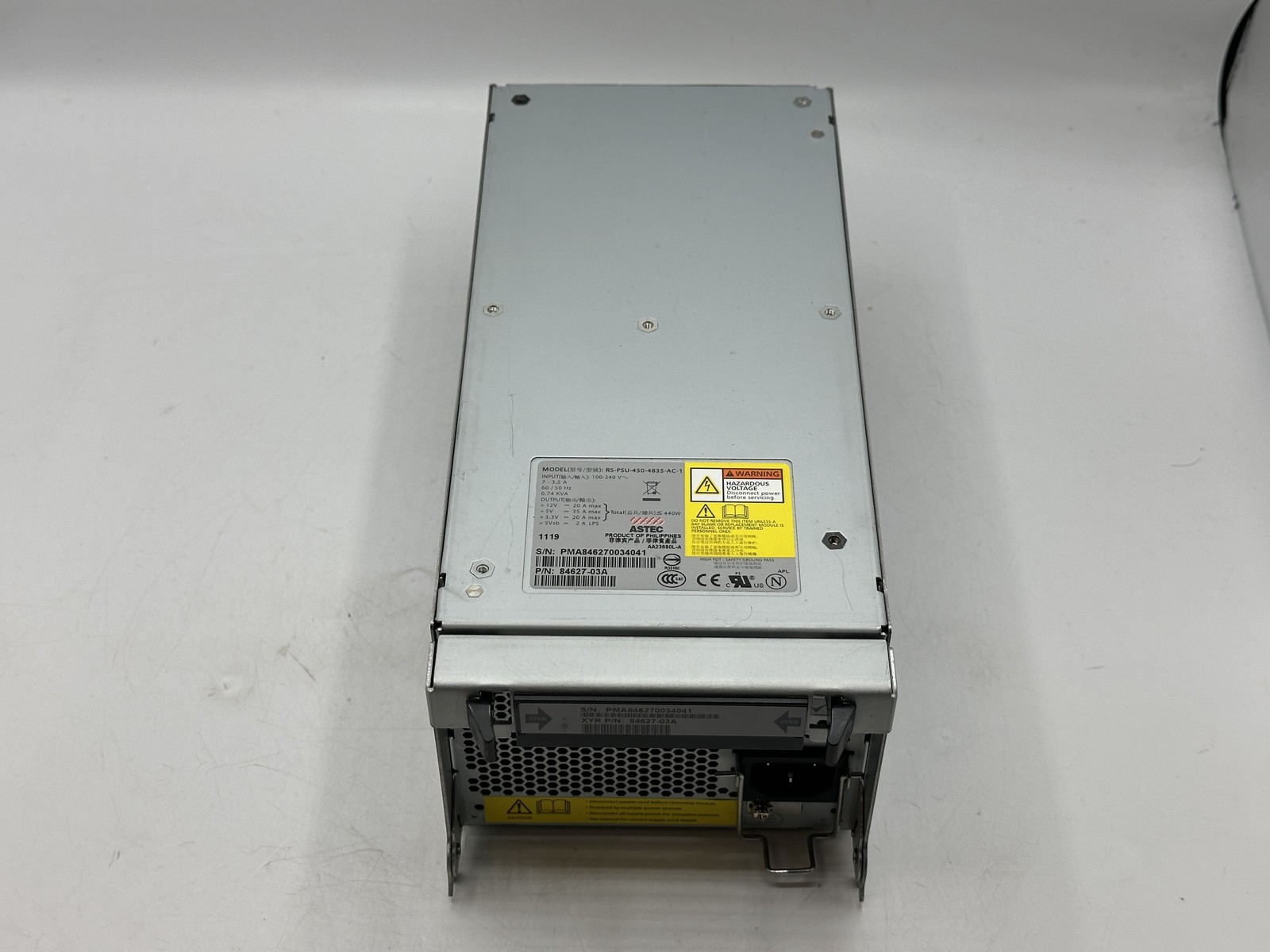 Dell Equallogic PS5500 PS6500 PS6510 Power Supply RS-PSU-450-4835-AC-1 FREE S/H