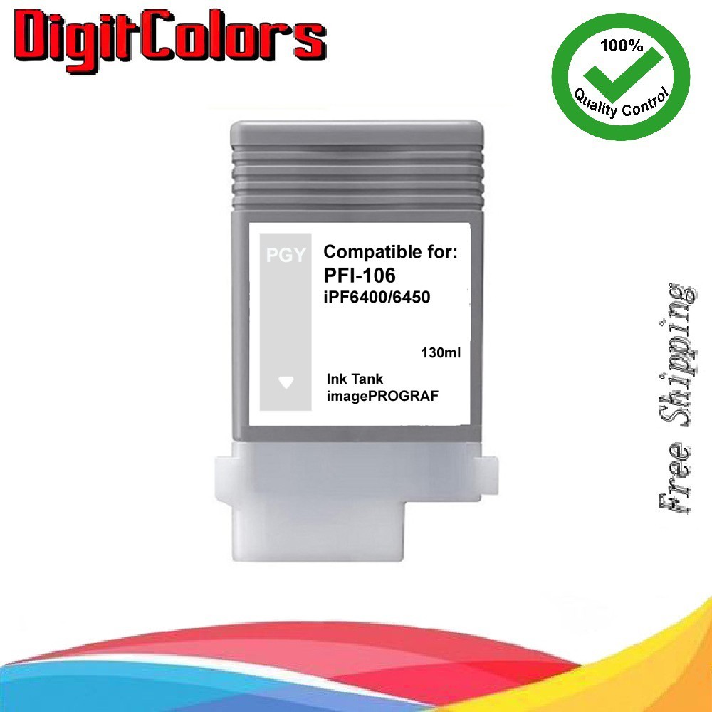 PFI-106 Photo Gray Ink Cartridge for Canon 6400 6450 PFI106-PGY