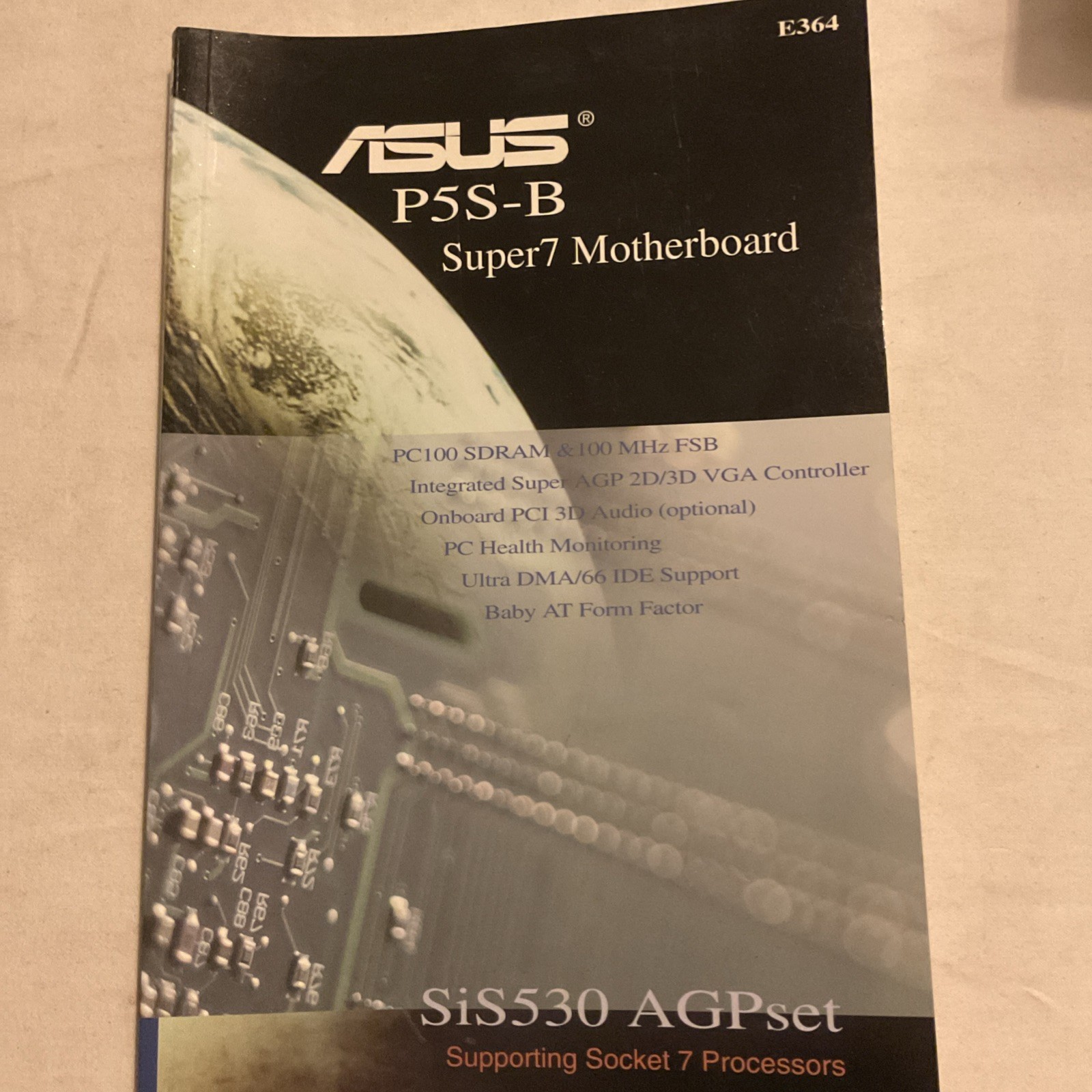 RARE ASUS P5S-B MOTHERBOARD USER MANUAL RM4-BIN29-14