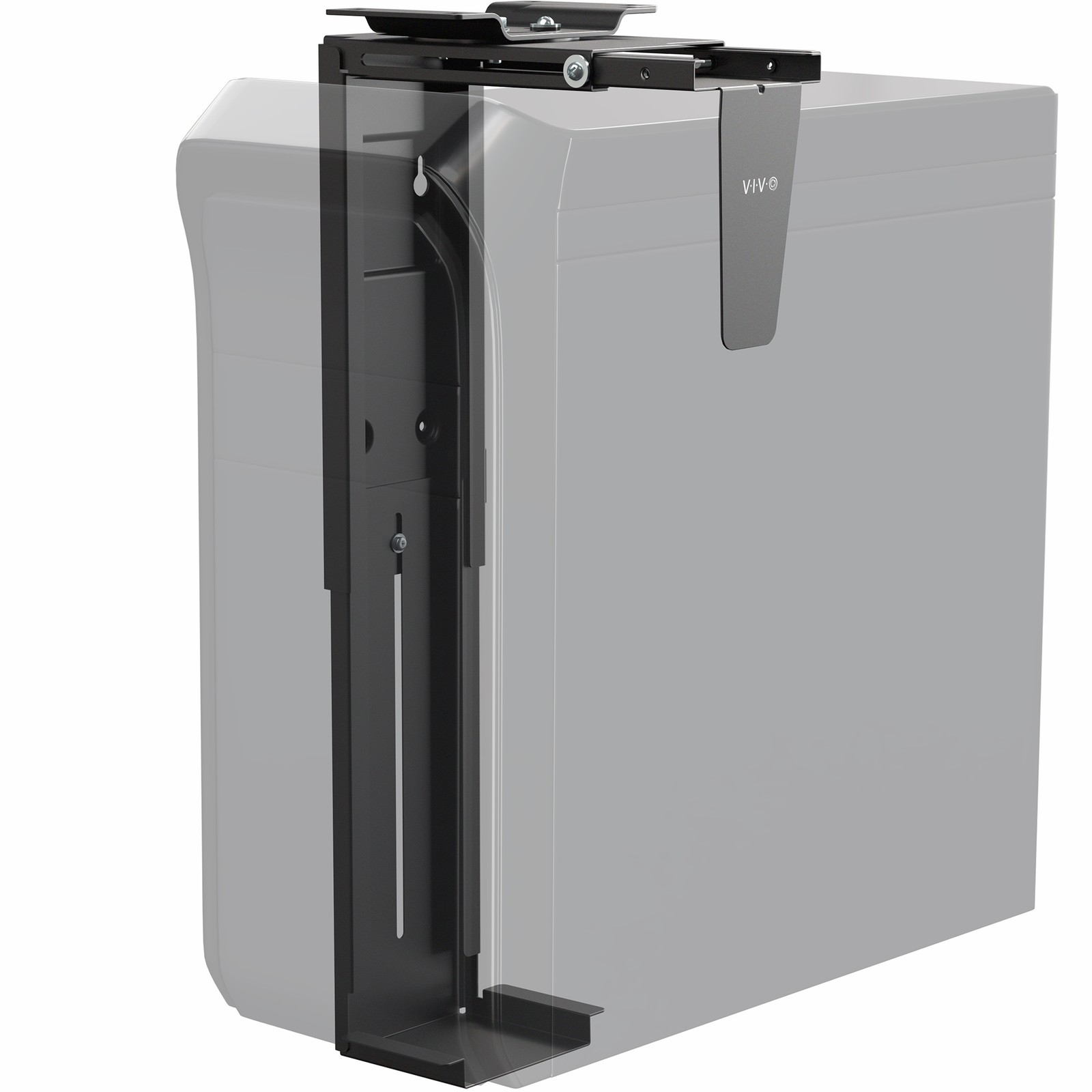 VIVO Large Under-Desk and Wall PC Mount, Computer Case Holder with 135° Swivel