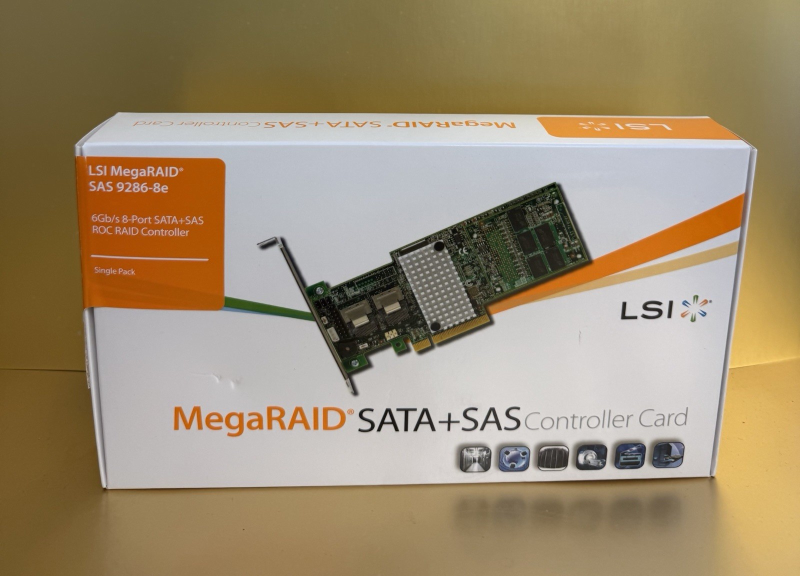LSI Logic MegaRAID SAS 92868e 8Port 6Gbs PCIE 30 SATASAS RAID Controller G1N