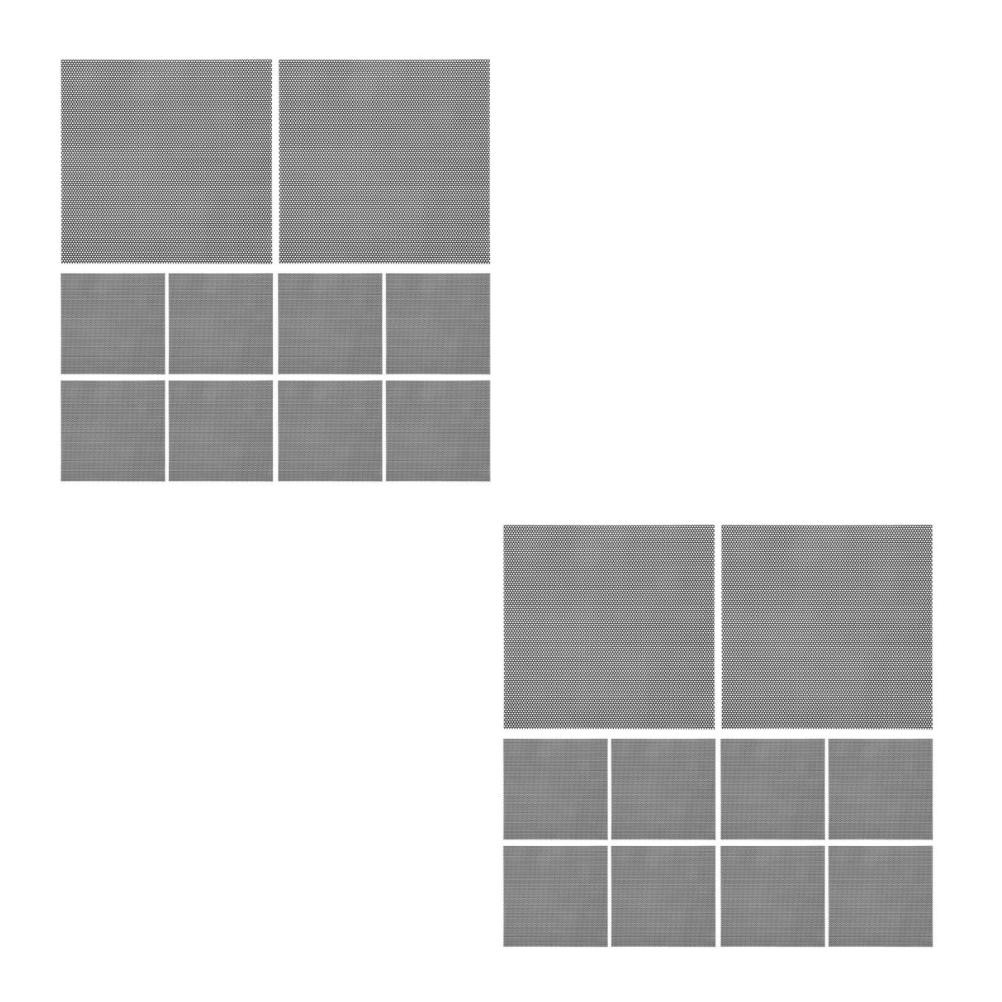 Reusable Black Plastic Mesh Dust Covers for Pc Fans 20Pcs Gaming Filter