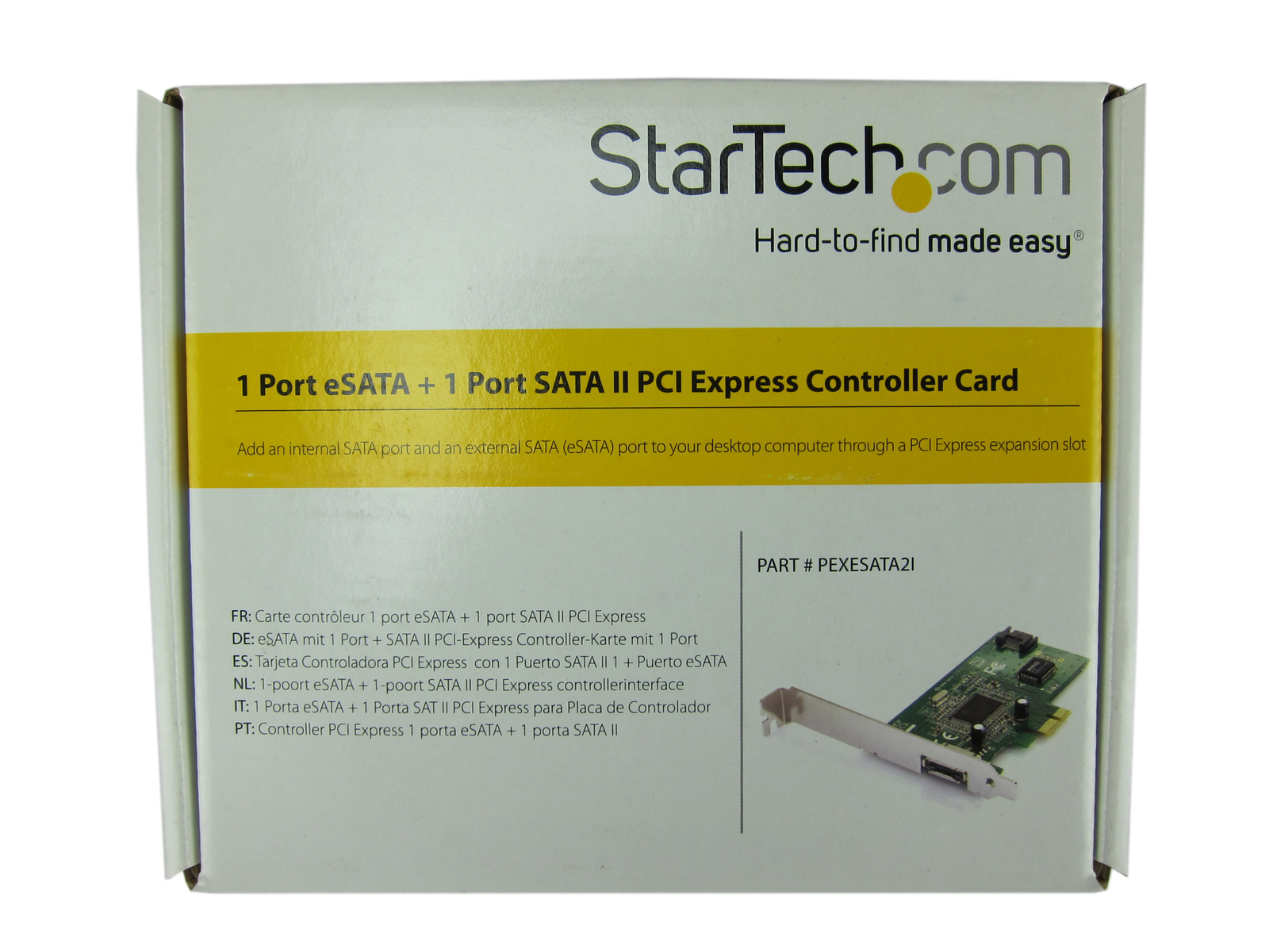 Dell StarTech 1-Port eSATA + 1-Port SATA II PCI-e SATA Controller Card H6GK7