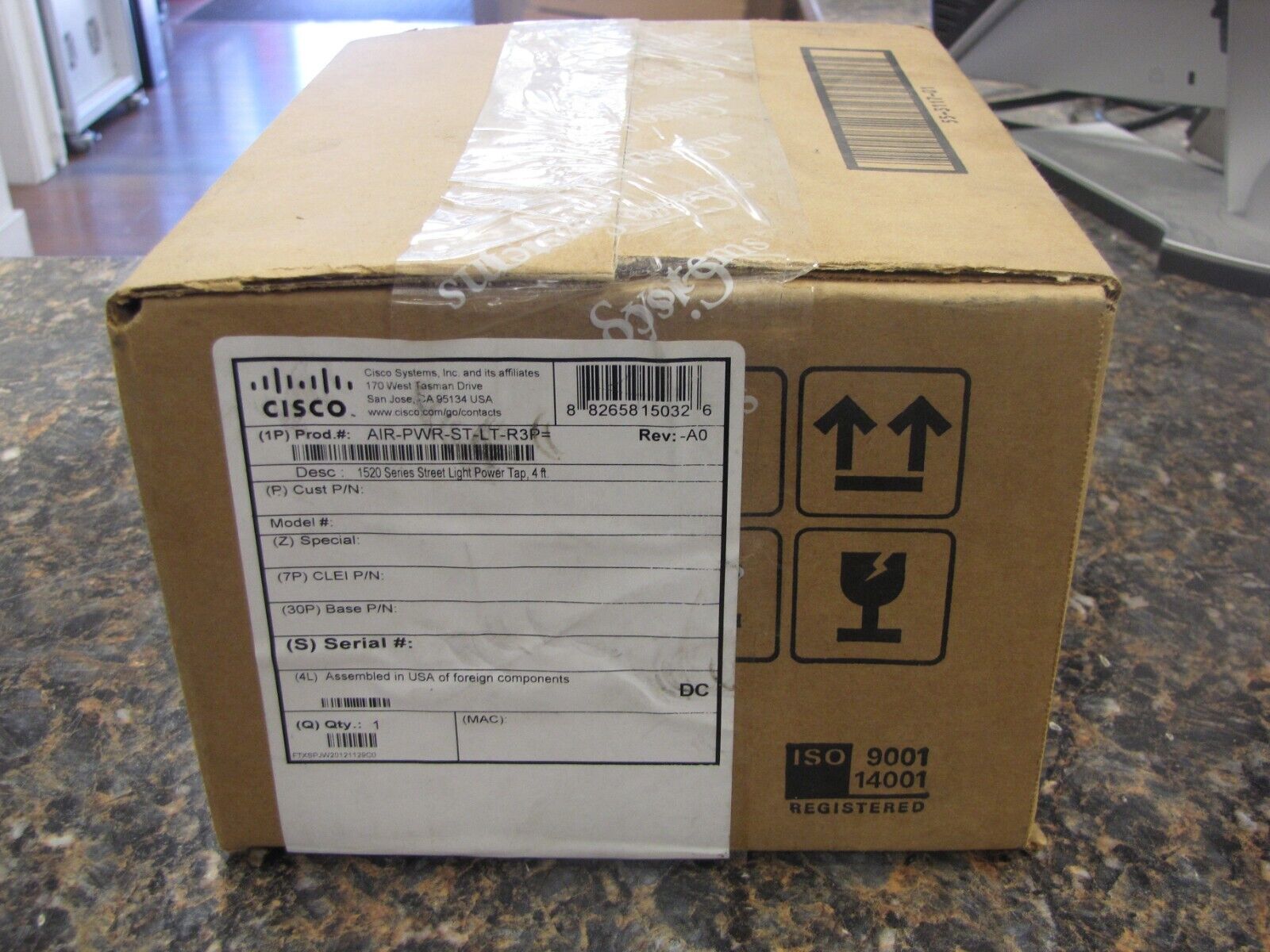 Cisco AIR-PWR-ST-LT-R3P Streetlight Power Tap Adapter Cable - New Sealed