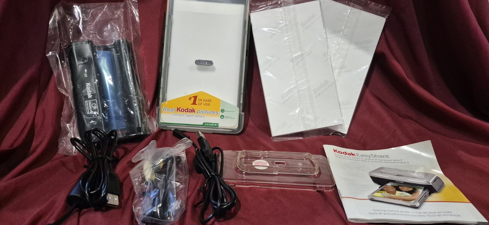 Kodak Easy Share Series 3 Photo Printer Accessories Set Ink Photo Paper More