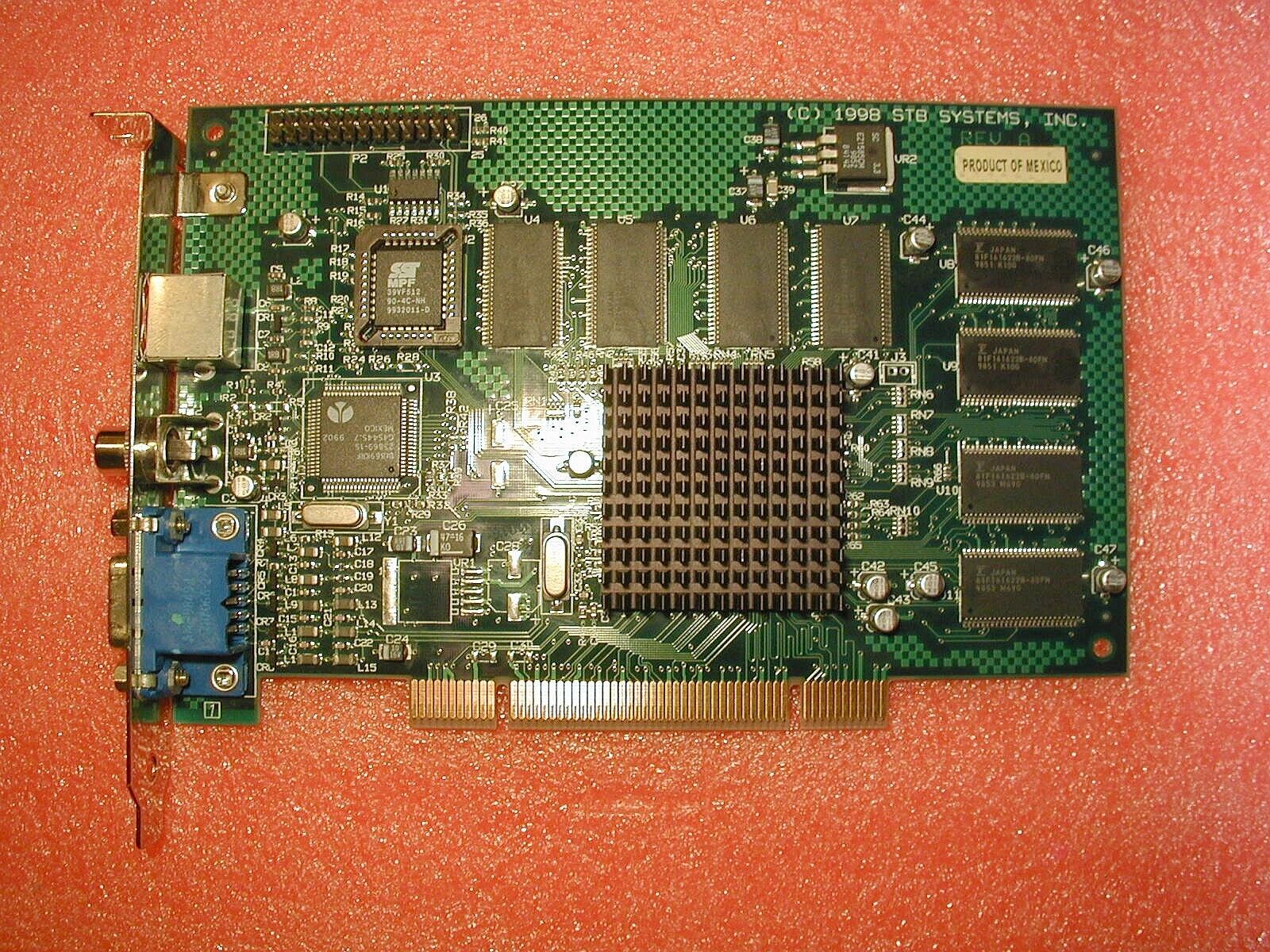 DEFECTIVE/PARTS ONLY STB Velocity 4400 Nvidia Riva TNT 16MB PCI video card