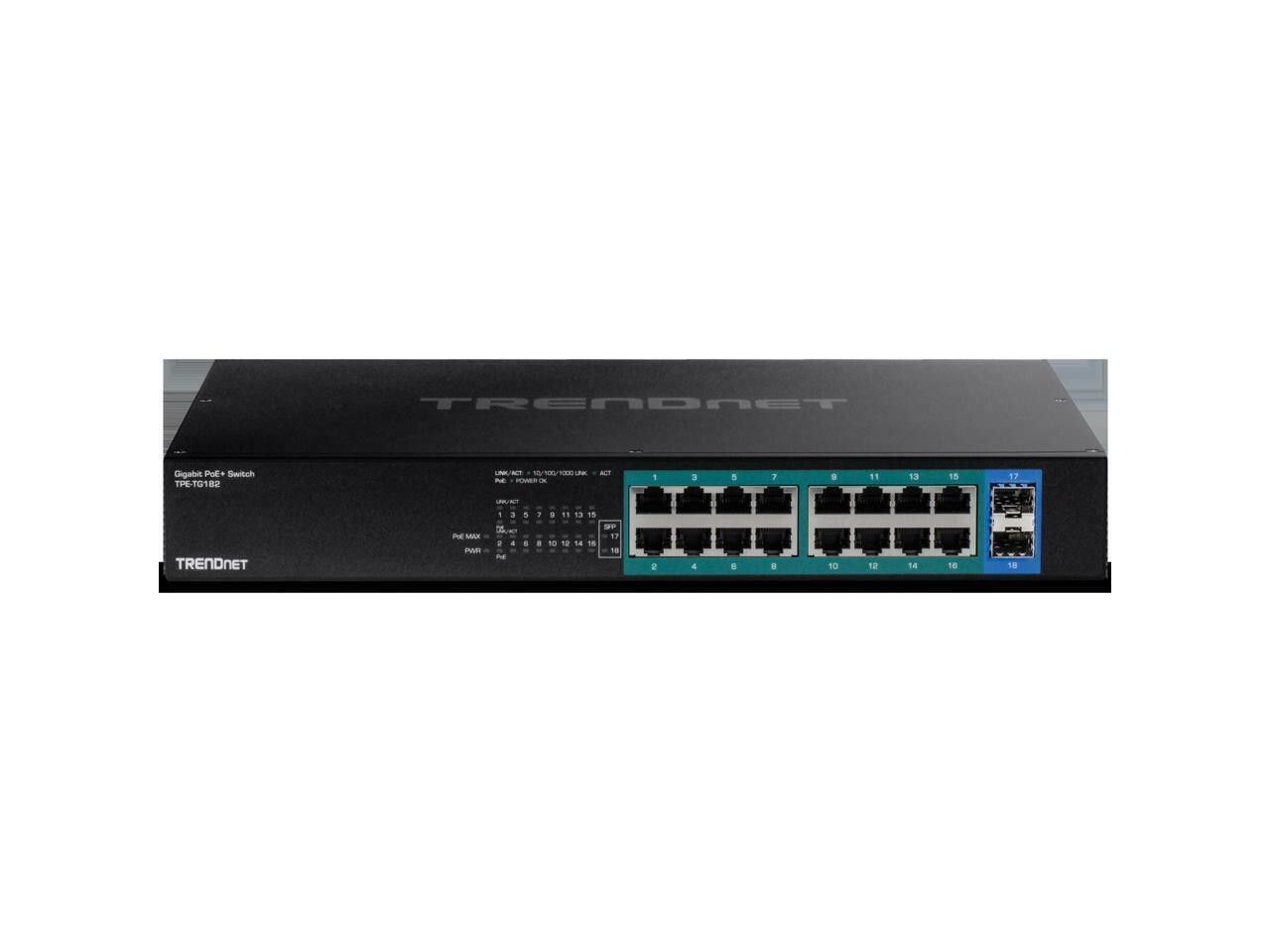 TRENDnet  TPE-TG182, 18-Port Gigabit PoE+ Switch BRAND NEW