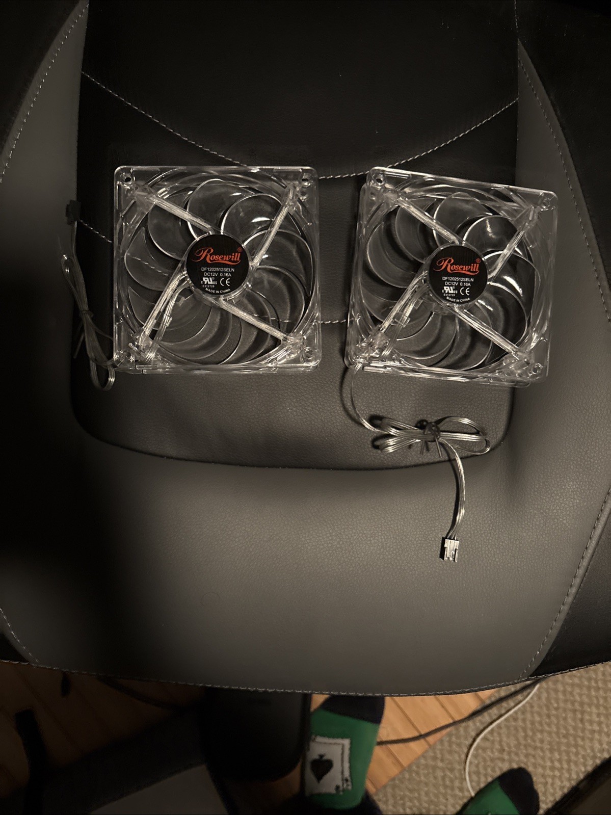 Rosewill PC 2 x 120mm Cooling Fans White 2-Pack New Open Box