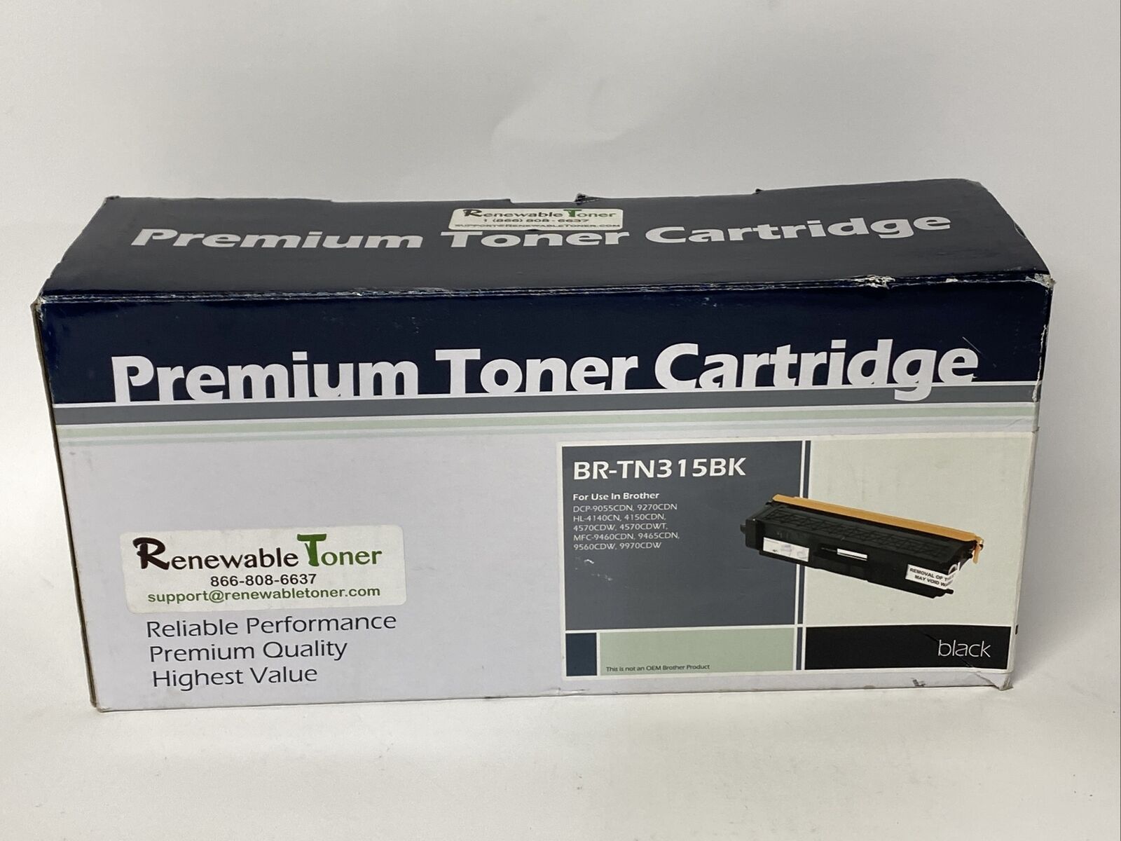 Premium Toner Cartridge Replacement High Yield Brother BR-TN315BK Sealed New A1