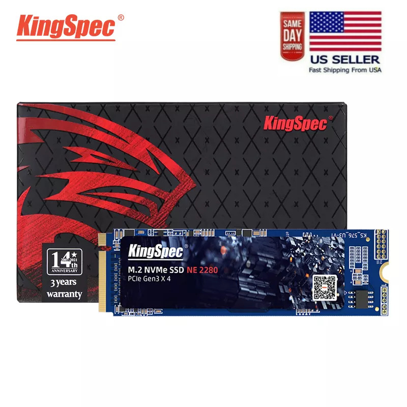 KingSpec SSD M.2 nvme 2280 Built-In Solid-State Drive Sata