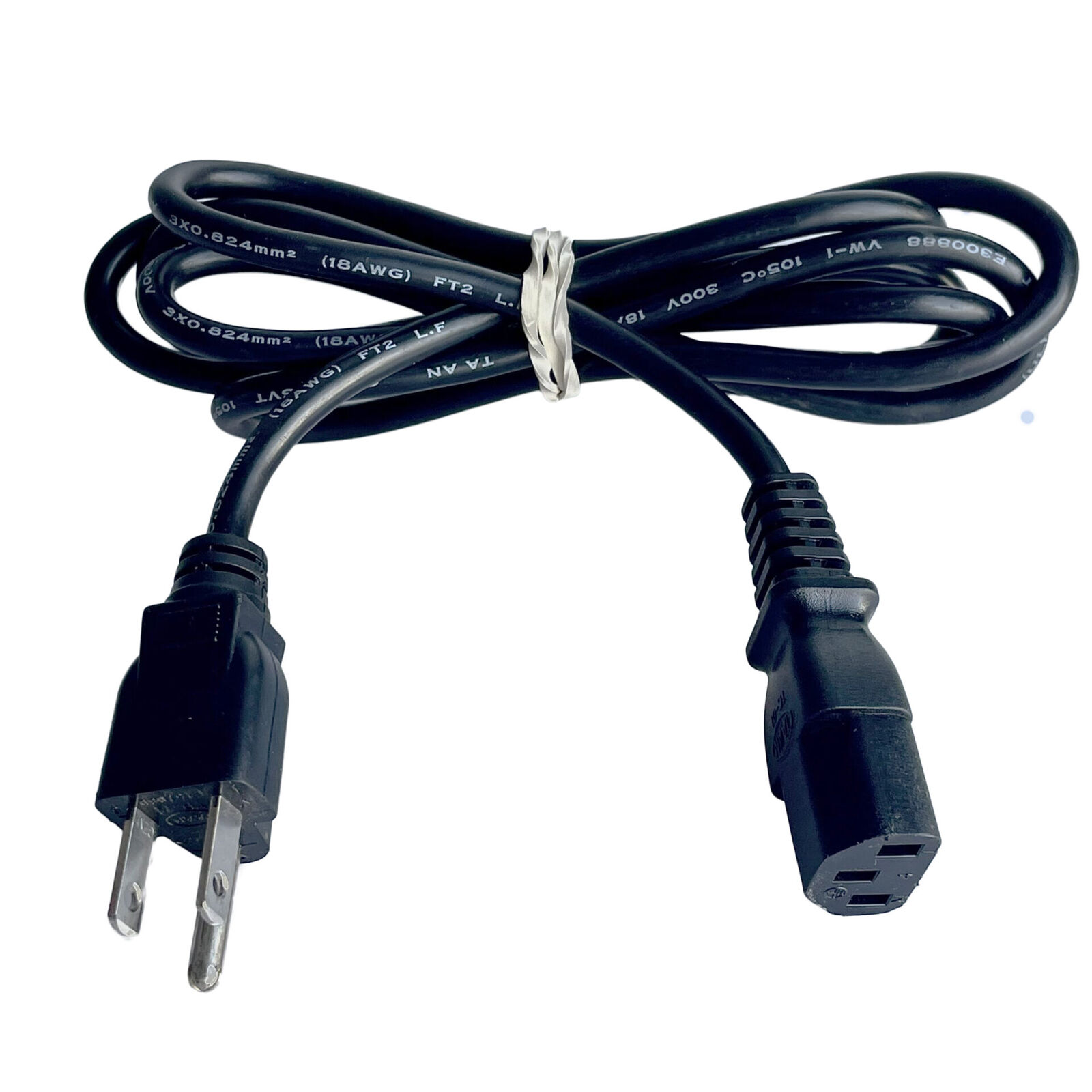 Dell Optiplex 7020 Desktop Computer Power Plug Cable Cord (NEMA-5-15-C13/5-6)
