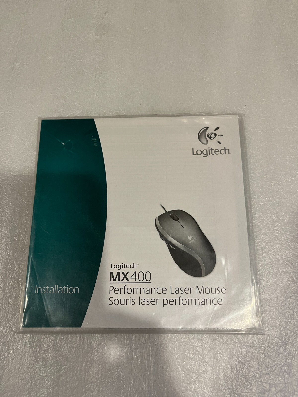 Sealed Logitech MX400 Performance Laser Mouse Installation CD-ROM