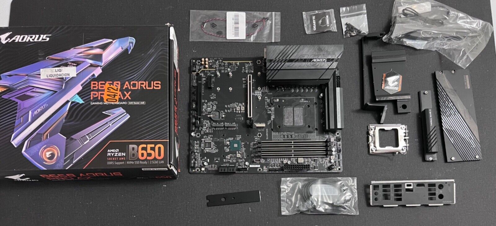 As-is Untested GIGABYTE B650 AORUS PRO AX, AM5 ATX AMD Motherboard A3