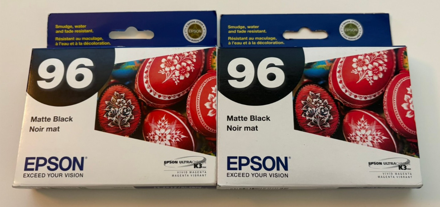 Epson T096820 Ink Cartridge Matte Black Set of 2 Exp. 2012 & 2014