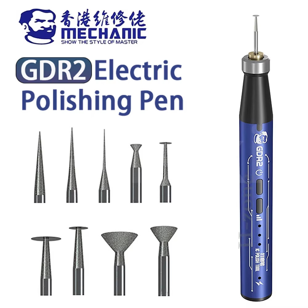 MECHANIC GDR2 Electric Polishing Pen Portable Engraving Tool for PCB/IC Repair M