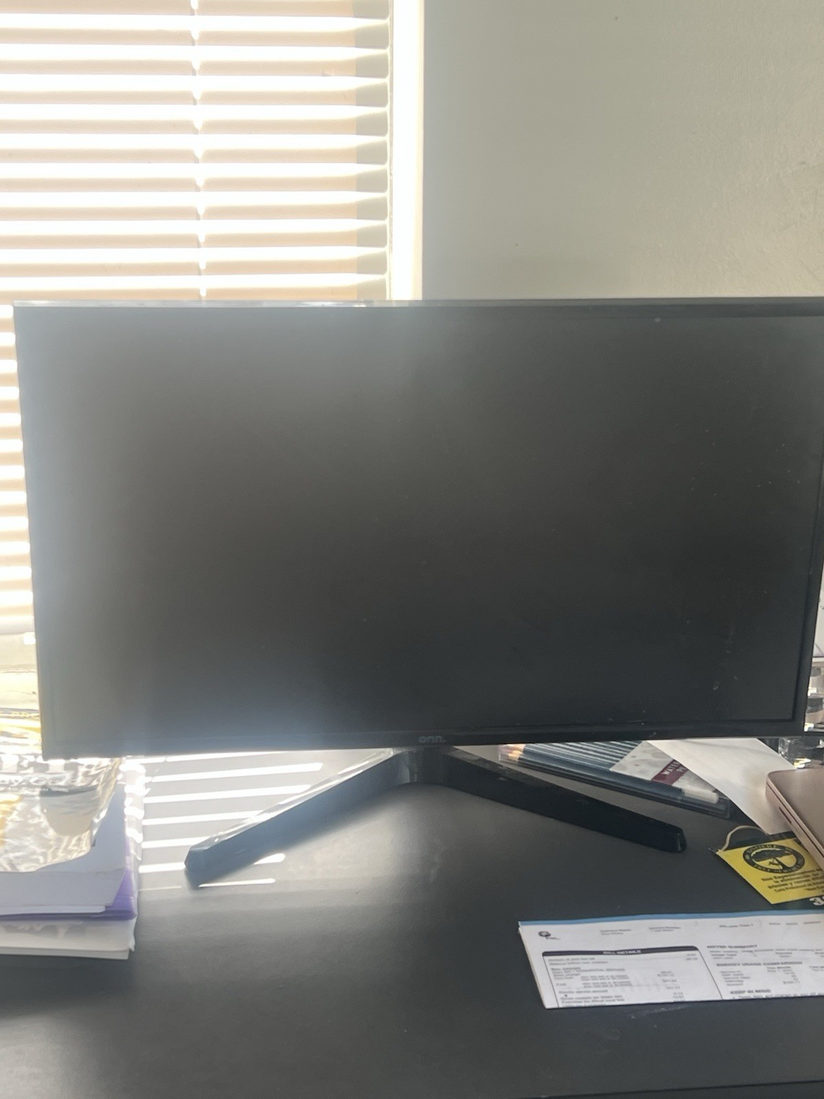 Onn 24-inch Monitor Model 100002487 with Power Cable..