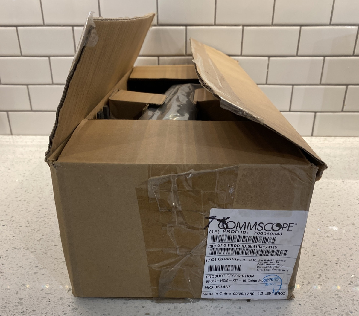 Commscope VisiPatch 360 Horizontal Wall Panel 19" VP360-HCM-KIT-19 Open Box