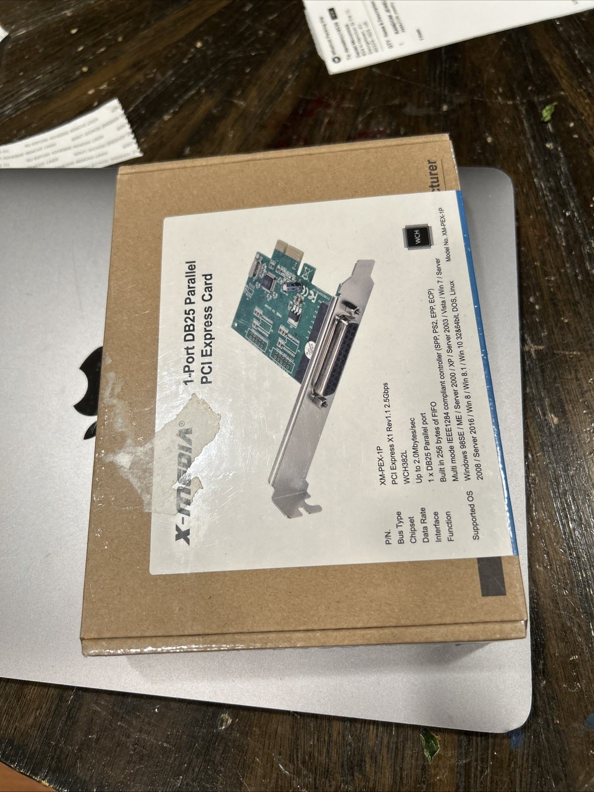 X-MEDIA XM-PEX-1P 1-Port LPT DB25 Parallel Port PCI Express PCIe Controller Card
