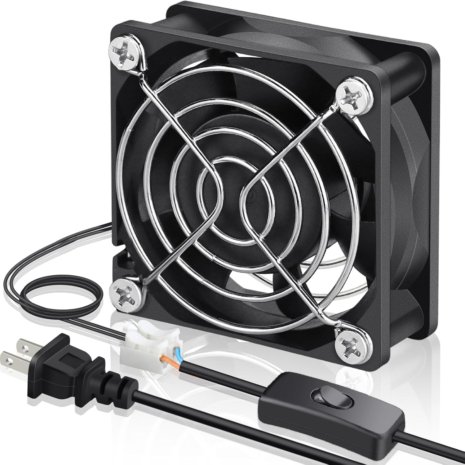60Mm Ec Fan With Power Cord For Cooling Ventilation And Airflow Projects