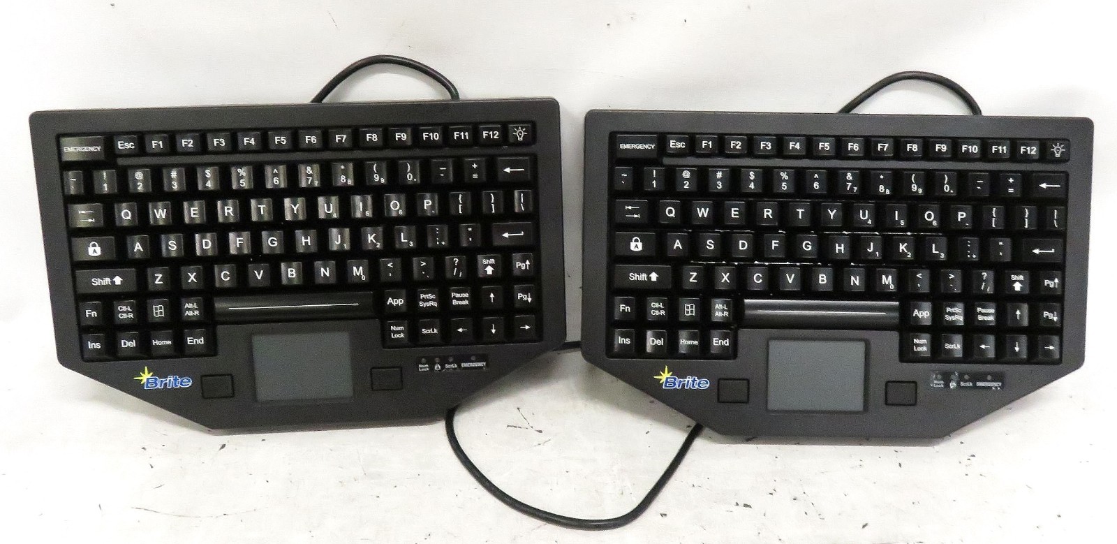TG3 Electronics FT-88-911-TP-USB-3F-B Mountable Keyboard * 2x Used