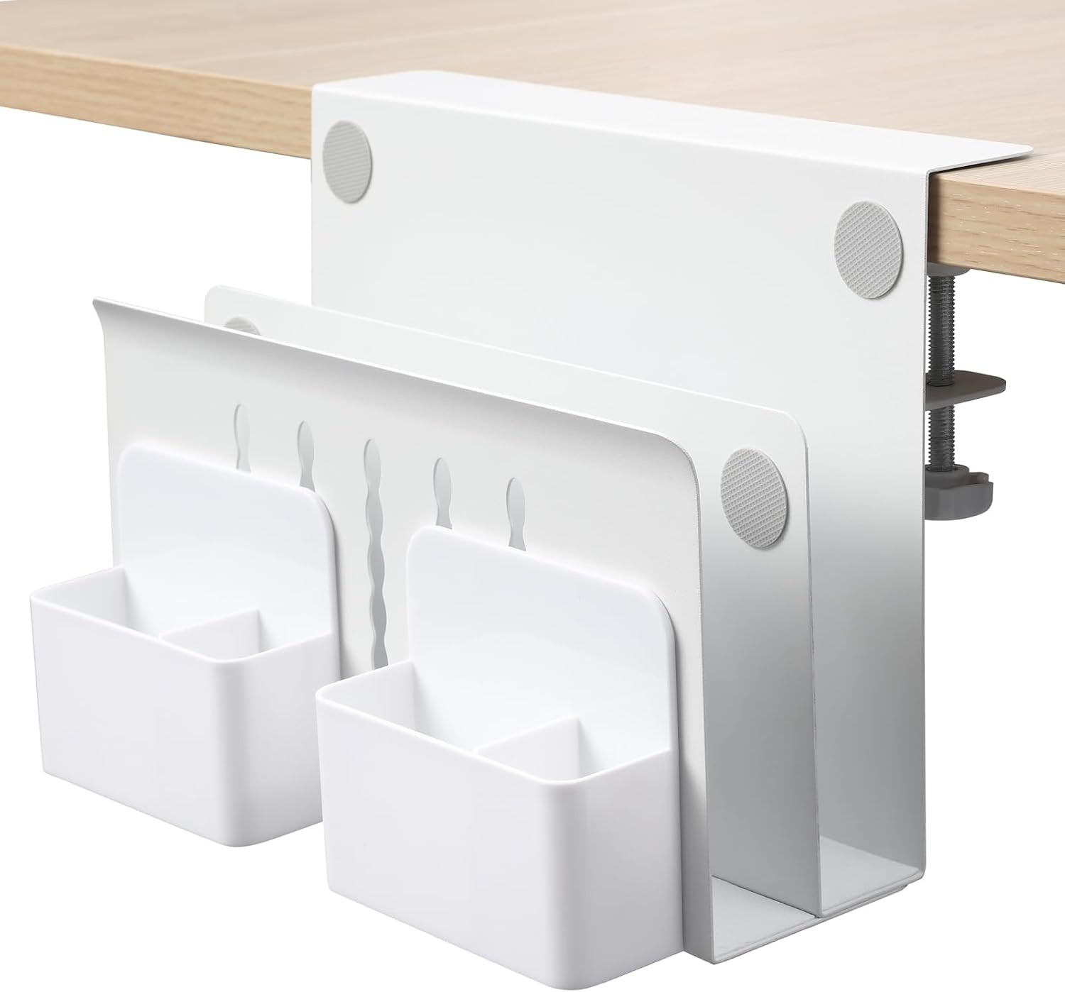 Desk Side Storage, under Desk Laptop Mount, Table Side Hanging File Organizer, N