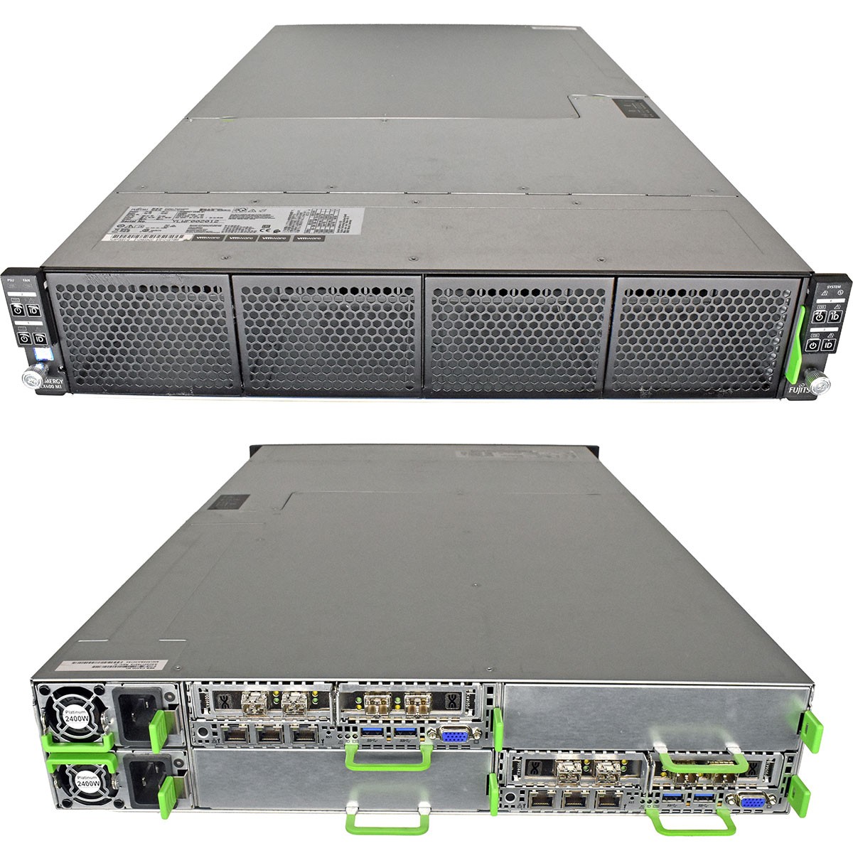 Fujitsu Primergy CX400 M1 4 Node Server 2x Node CX2550 M2 no CPU no DDR4 RAM