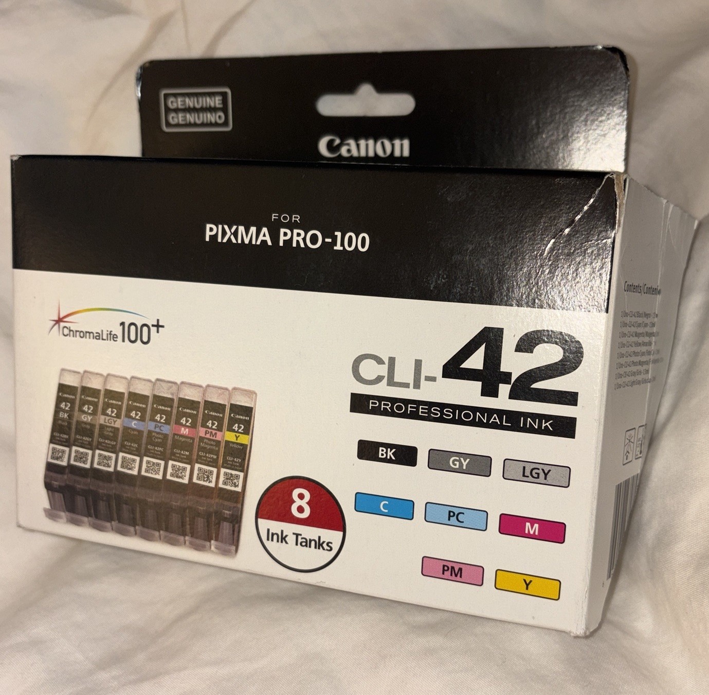 Canon Genuine CLI-42 Ink Cartridges 6 SIX - Missing Black & Photo Cyan 6384B007
