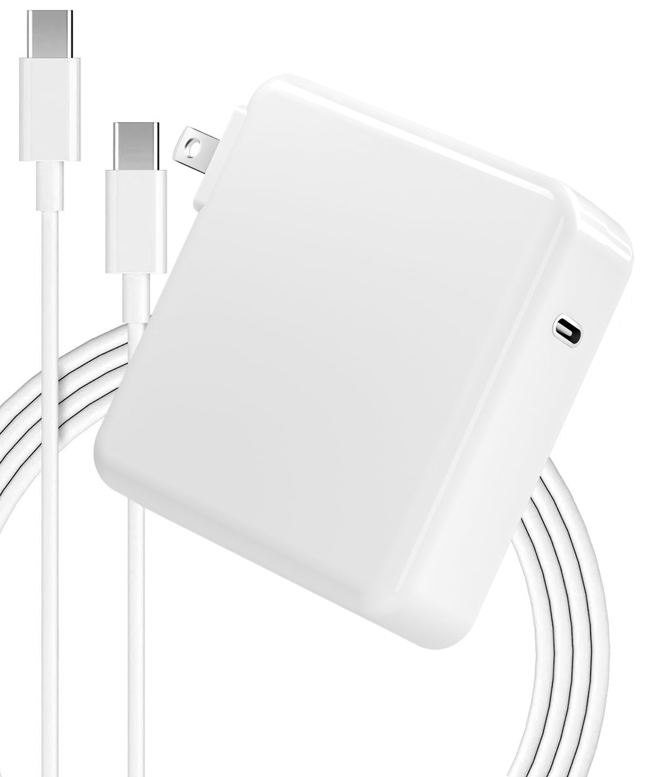 Mac Book Pro Charger - 118W USB C Fast Power Adapter Small, White