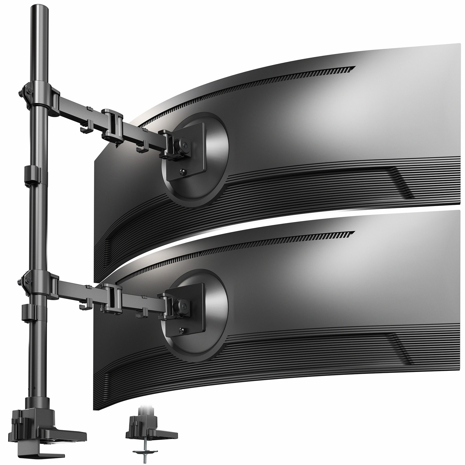 VIVO Dual Ultrawide Monitor Extra Tall Desk Mount for Computer Screens to 49"