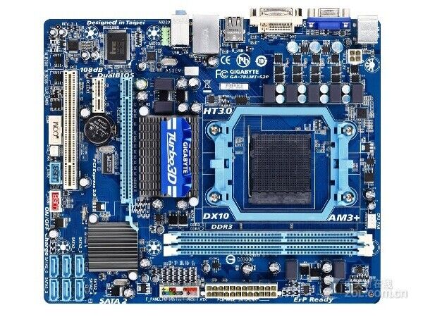 GIGABYTE GA-78LMT-S2P AMD 760G DDR3 Socket AM3+ Micro ATX Motherboard