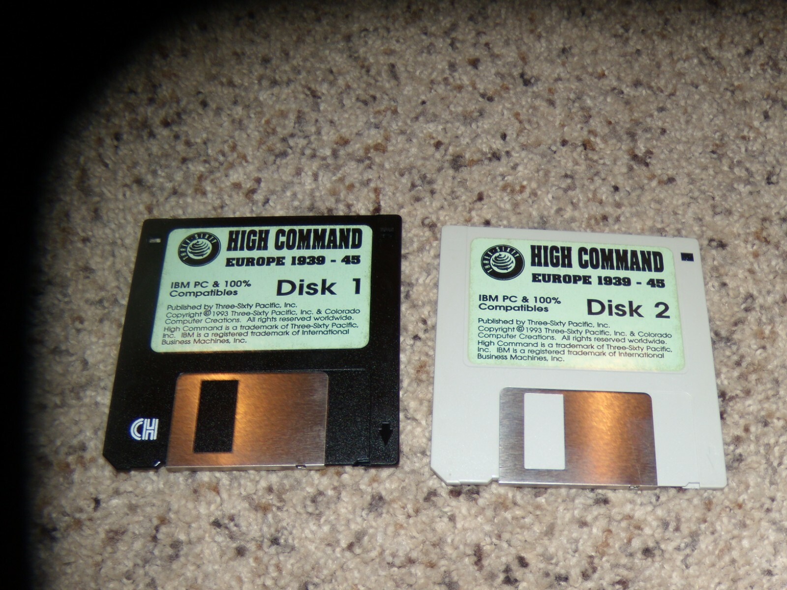 High Command Europe 1939-45 IBM PC Game on 3.5" disks