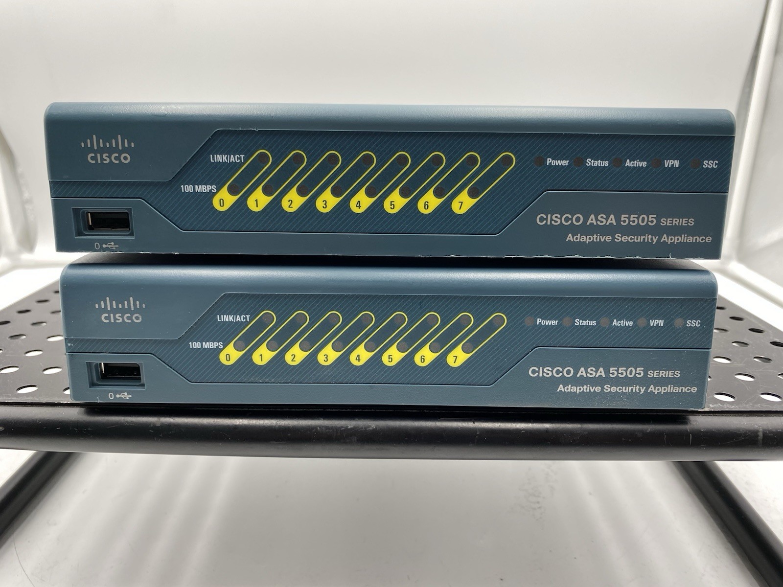 LOT OF 2 Cisco ASA 5505 Series Adaptive Security Appliance 1x V15 1x V16