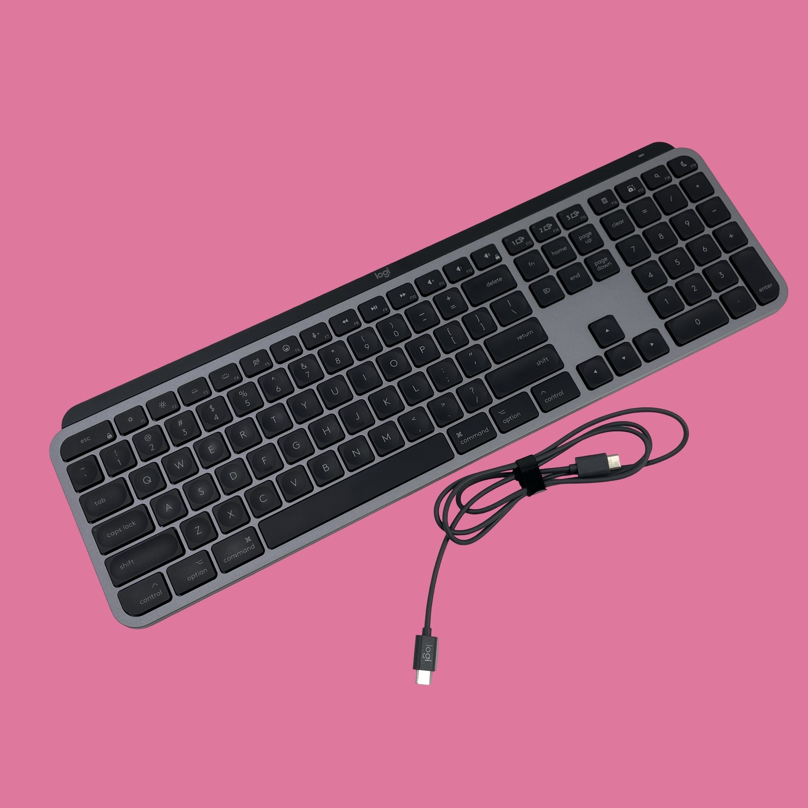Logitech MX Keys S Mac Wireless Keyboard Fluid Precise - Space Grey #MB9554