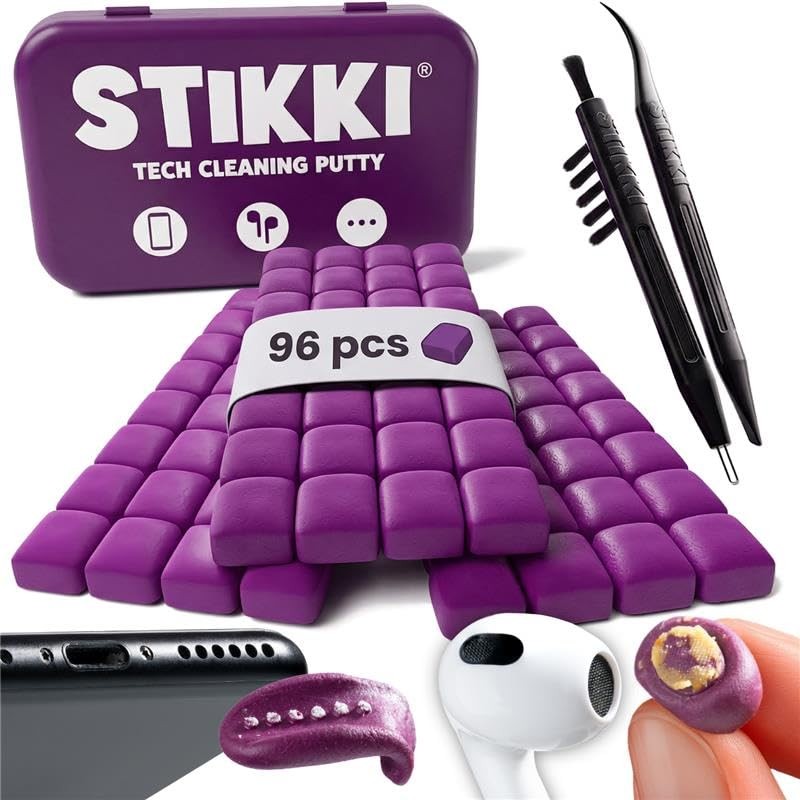 STIKKI Cleaning Putty & Precision Tools Earbud Port & Phone Cleaning Kit
