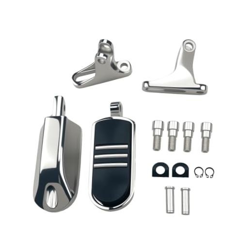 Passenger Mini Footboard Foot Pegs Mount Kit Fit Harley Touring Road Chrome