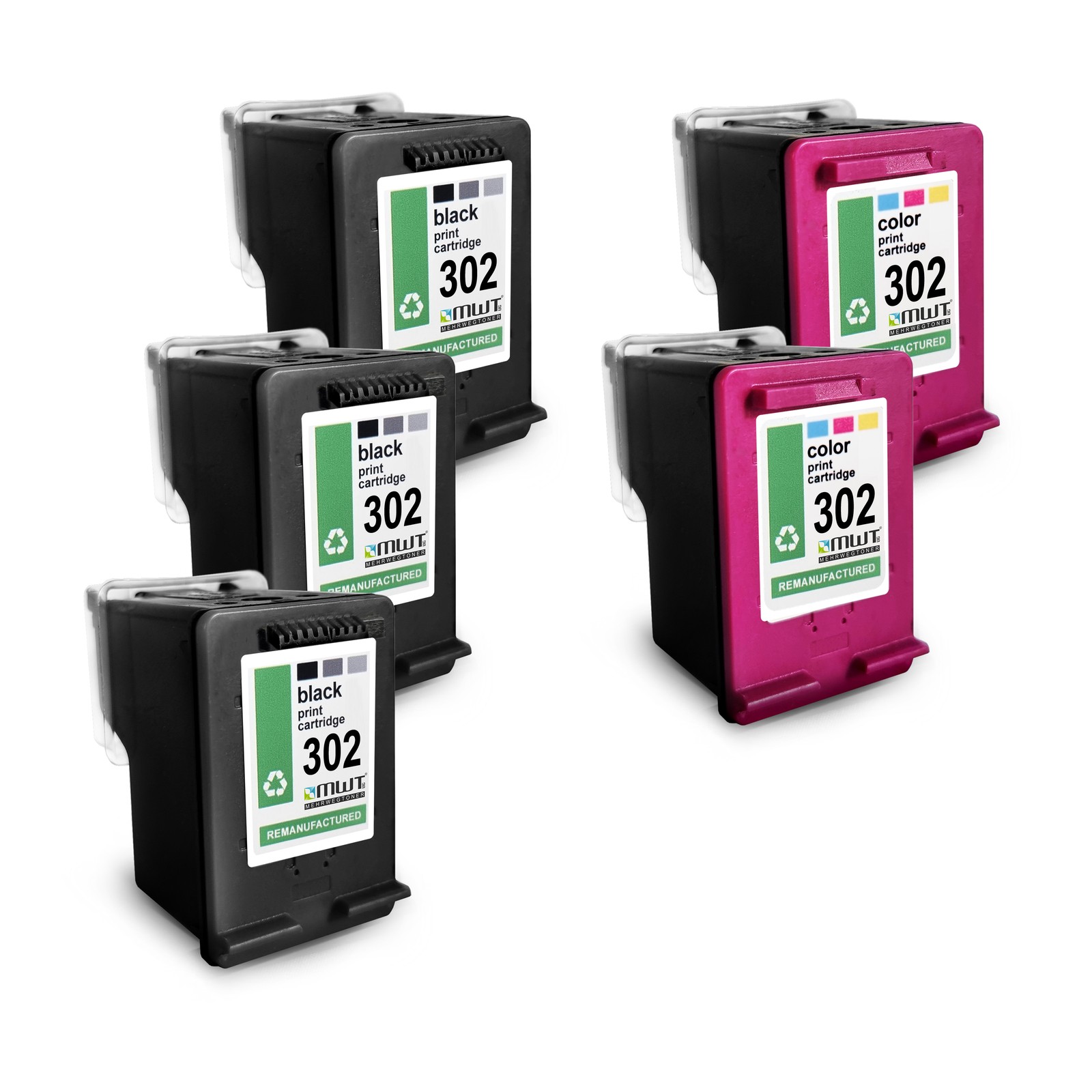 5x MWT PRO+ Ink 3+2 For HP DeskJet 3631 F-2130 3637 3634 1110