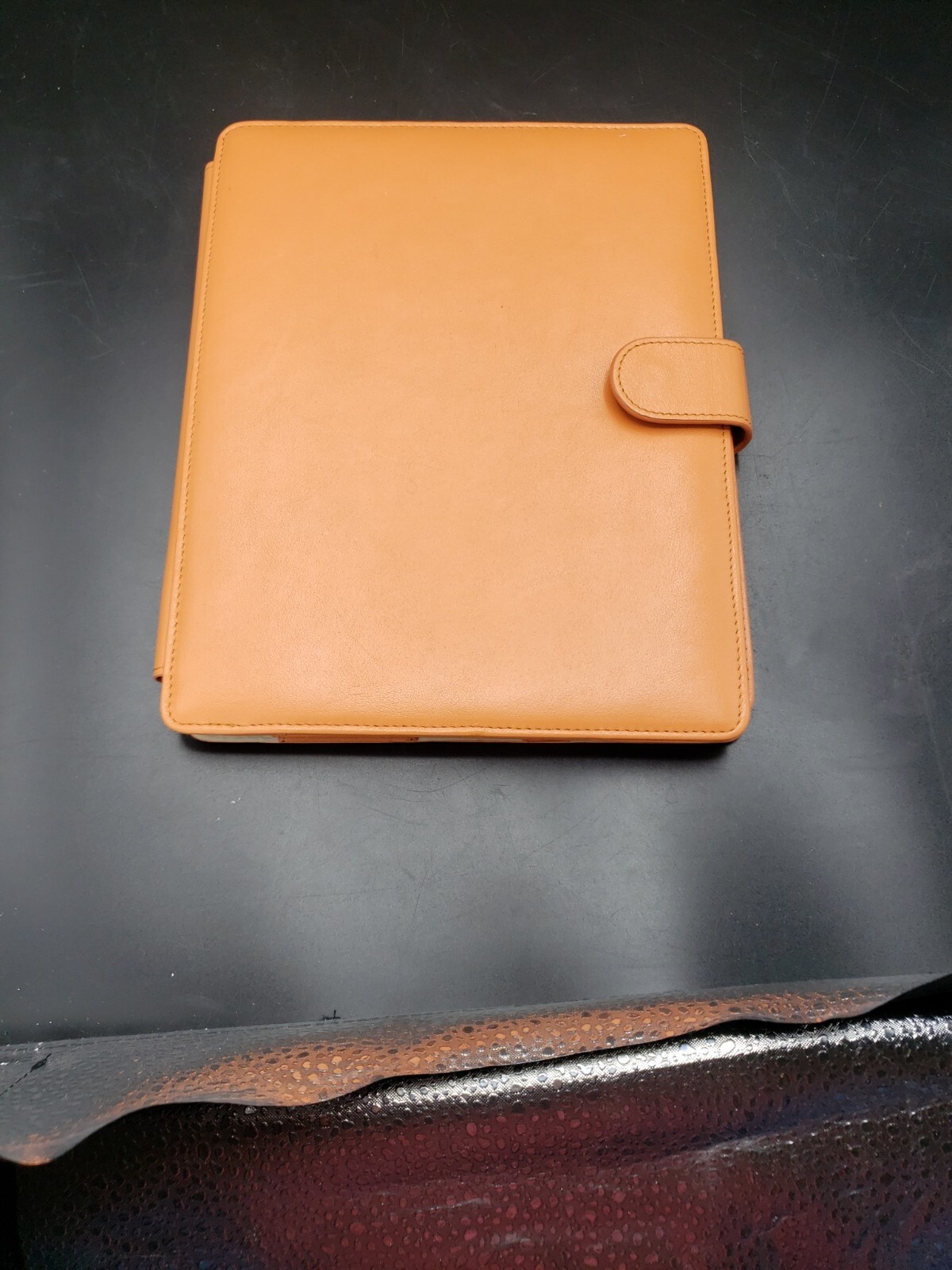Rowallan Hand-made Fine Leather Pastel Orange iPad/Tablet Case