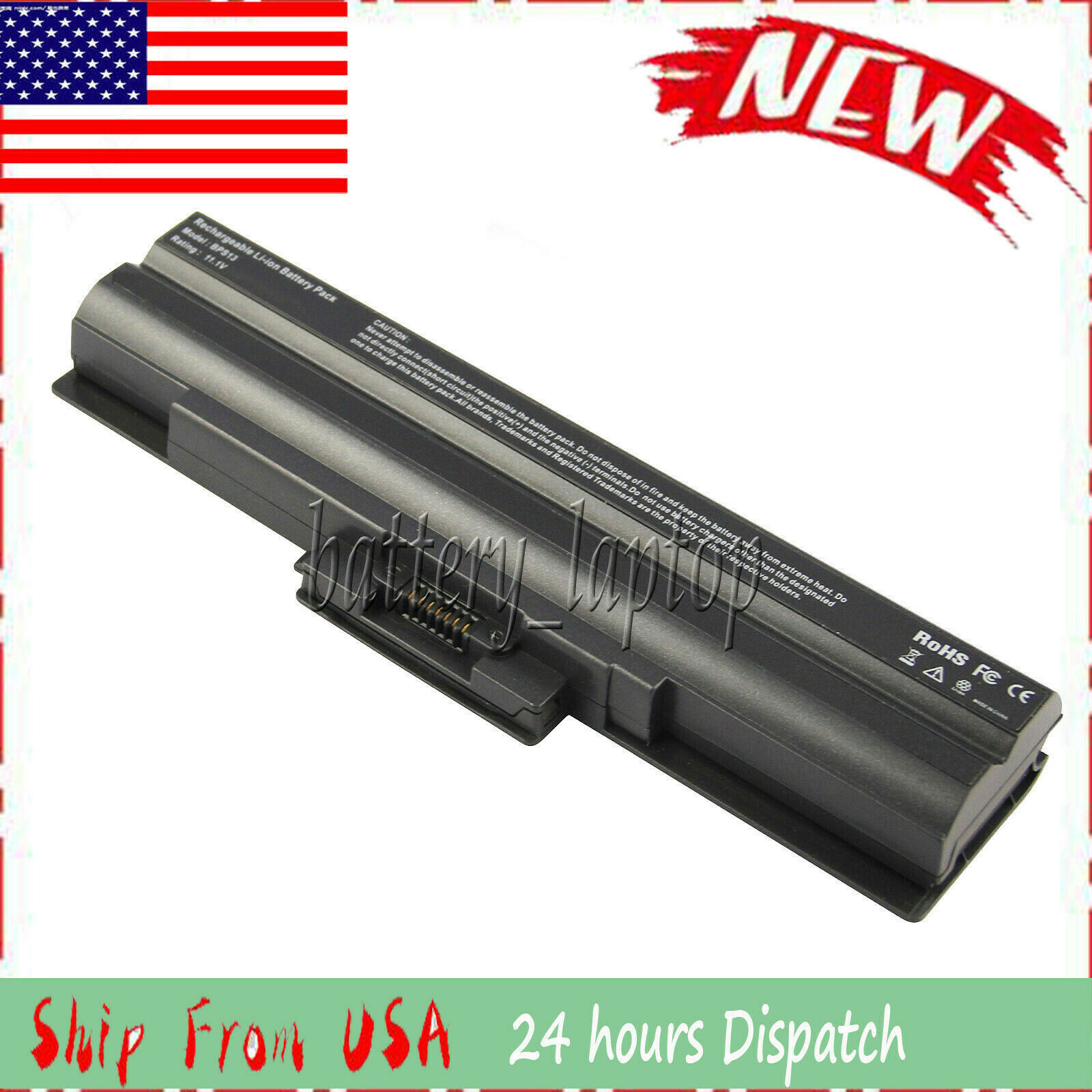6-Cell Battery for Sony VAIO VPCF115FM VPCF131FM VPCF121FX VPCF121GX VPCF123FX
