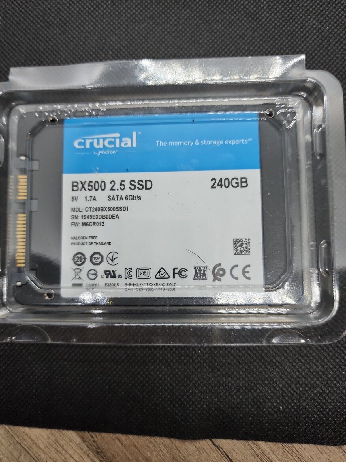 CRUCIAL BX500 CT240BX500SSD1 240GB SSD 2.5