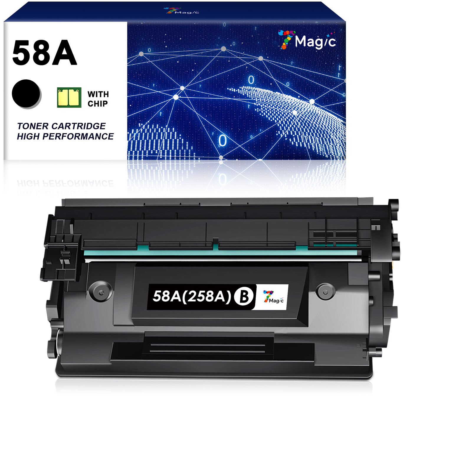1-5PK CF258X CF258A With Chip Toner Cartridge for HP M404dn M404dw M304 Lot