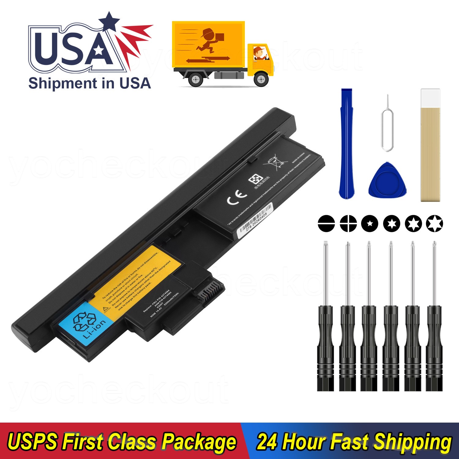 Replacement Battery 43R9257 42T4658 42T4565 For Lenovo ThinkPad X200 X200s X201