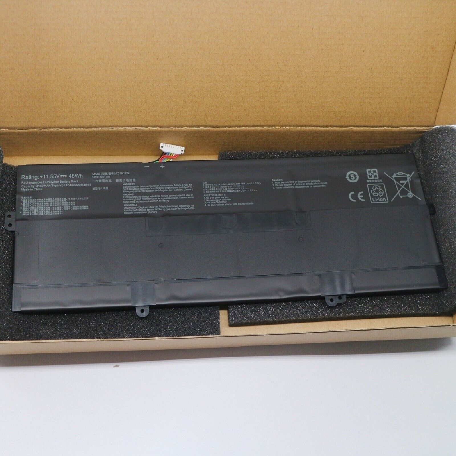 C31N1824 Battery For Asus Chromebook Flip C434 C434T C434TA C434TA-AI0041 NEW