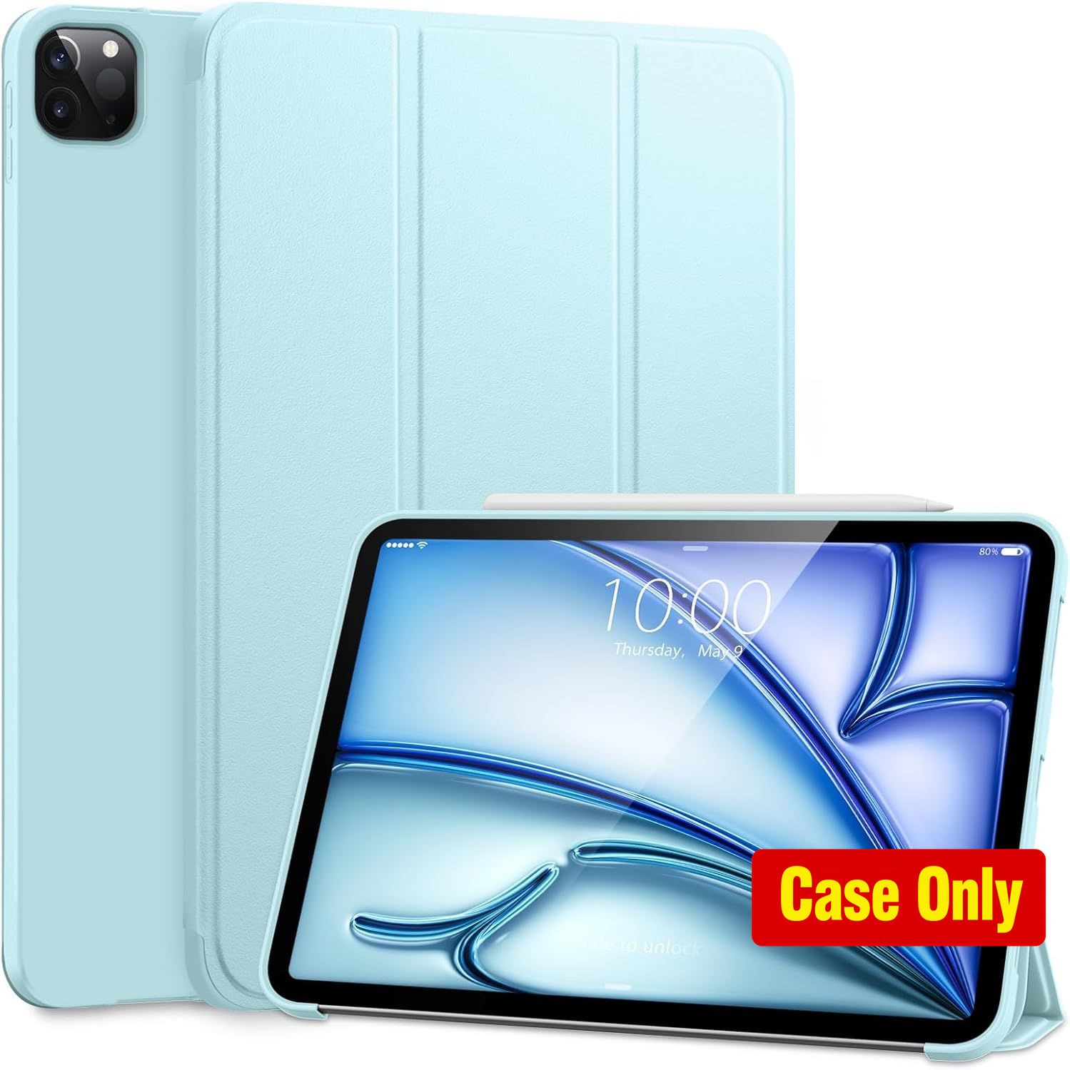 Slim Lightweight Trifold Stand Case for iPad Pro 11 Inch 1st/2nd/3rd/4th Gen