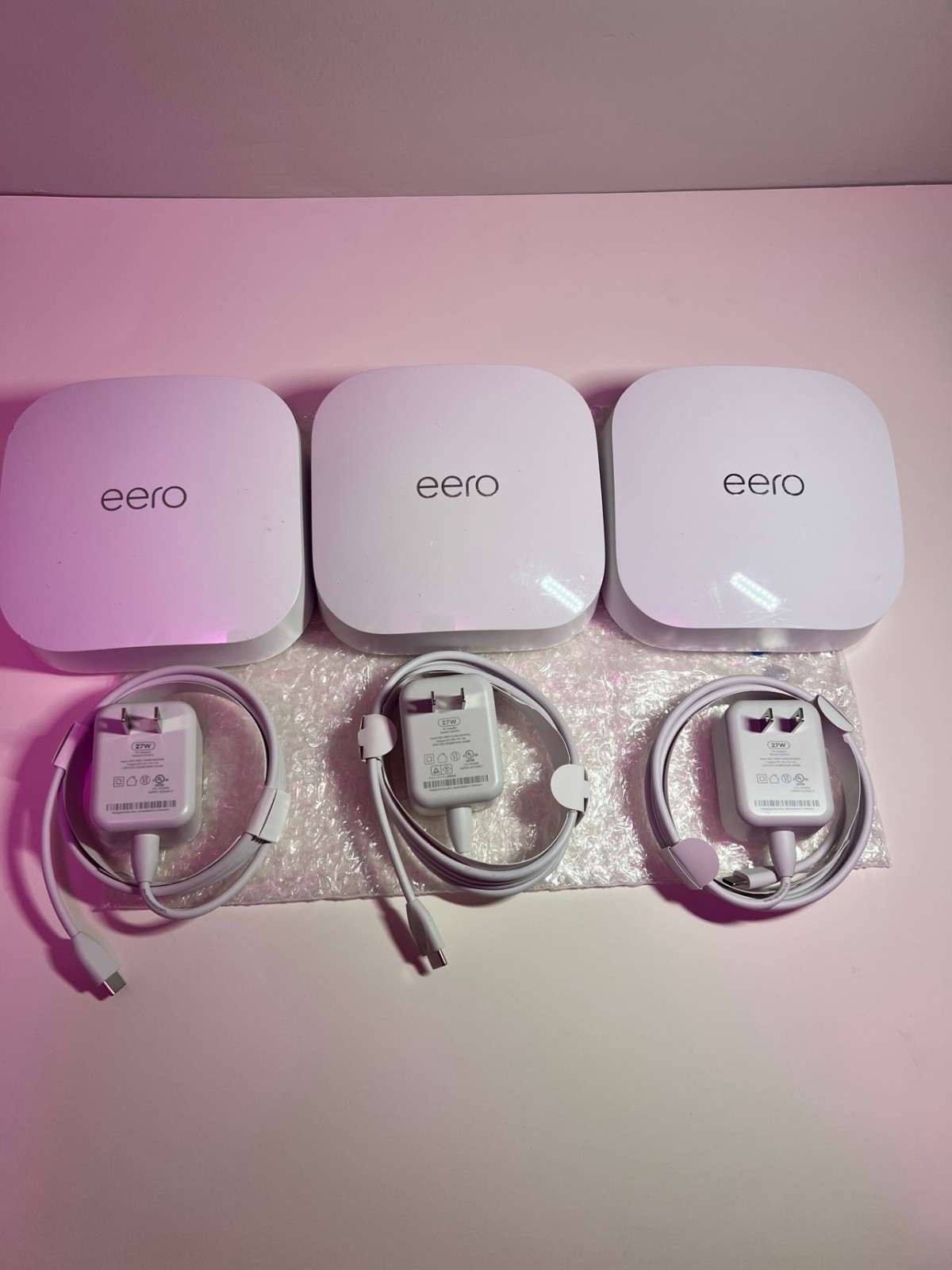 eero Pro 6E 3-Pack Tri-Band Mesh WiFi 6E Router Open Box