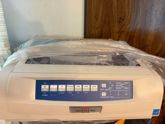 Brand New OKI Microline 490 24-Pin Dot Matrix Printer - ML490 62418901 Unused