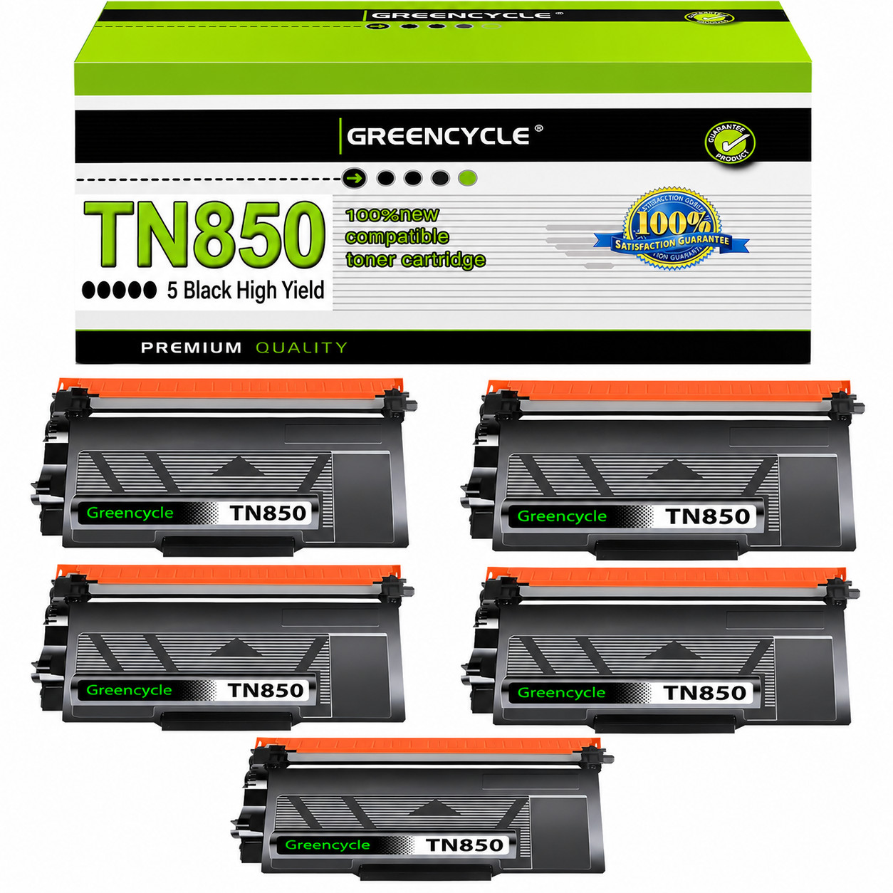 5 PACK TN850 Toner for Brother TN820 MFC-L6900DW MFC-L5700DW MFC-L5850DW