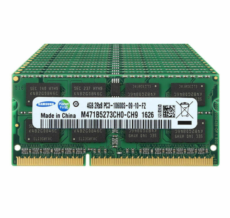 40GB Samsung 10X 4GB DDR3 1333MHz PC3-10600S CL9 204PIN SODIMM Laptop RAM Memory