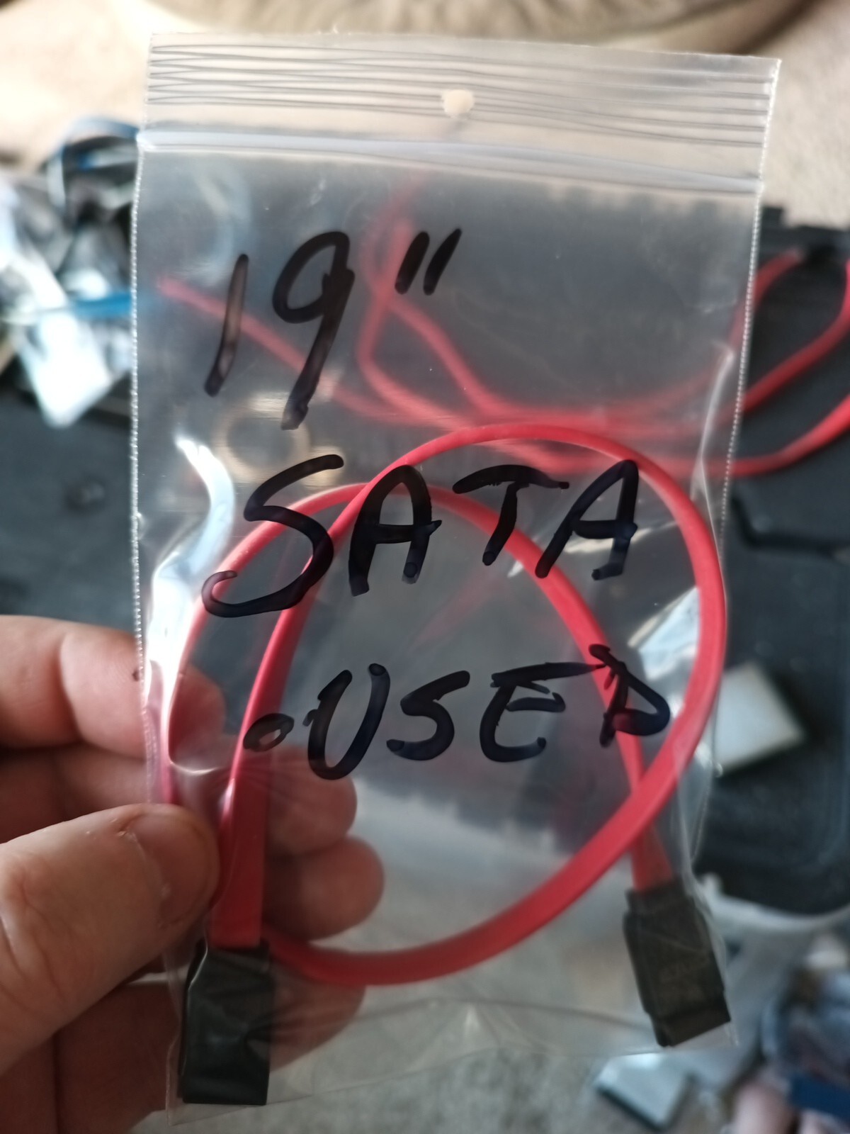 18" SATA Serial ATA  Data cable  - Red