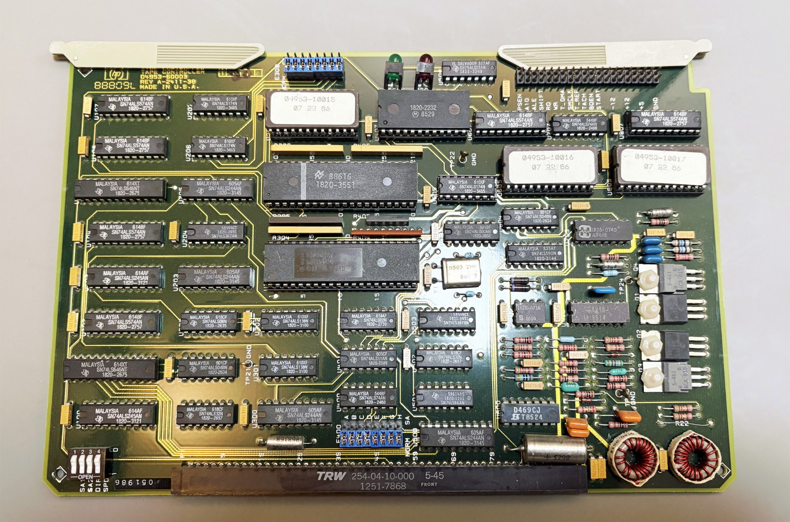 Vintage HP 04953 Tape Controller Card PCB, Circuit Board, Module