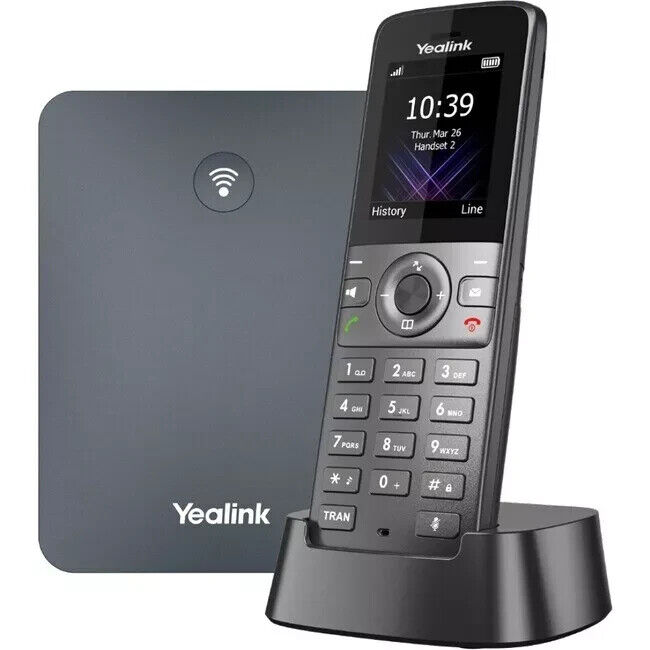 NEW Yealink W73P IP Phone Cordless DECT VOIP Wall Mountable W70B + W73H